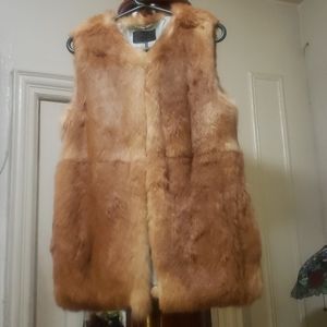 Authentic Rabbit fur women's vest.